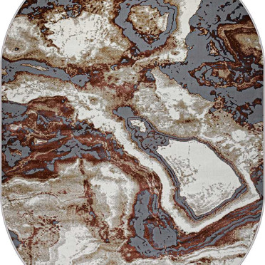 Турецкий ковер Regnum 37601A OVAL TERRA / L.BEIGE