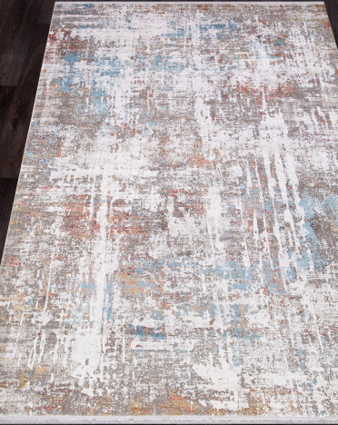 Ковер турецкий M280C Olimpos (Акрил, Эвкалиптовый шелк, бежевый, серый)