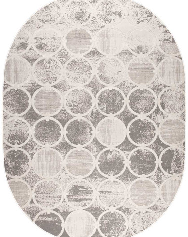 Ковер турецкий 36444B Amatis Reis овальный (Акрил, бежевый)
