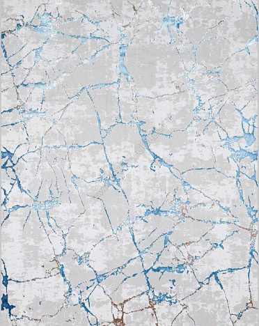 Ковер турецкий 37886A Roma (полиэстер хит сет, бежевый, голубой)