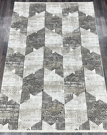 Ковер турецкий 16164-1 Gordion (Полиэстер хит-сет, кремовый)