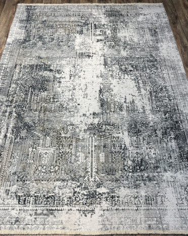 Турецкий ковер Line Carpet BANCO P1037 (Акрил - Хлопок, серый)