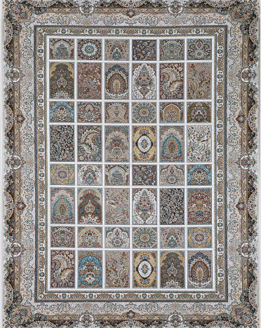 Иранский ковер Iran Mashad 1500 G139 (Акрил, кремовый)