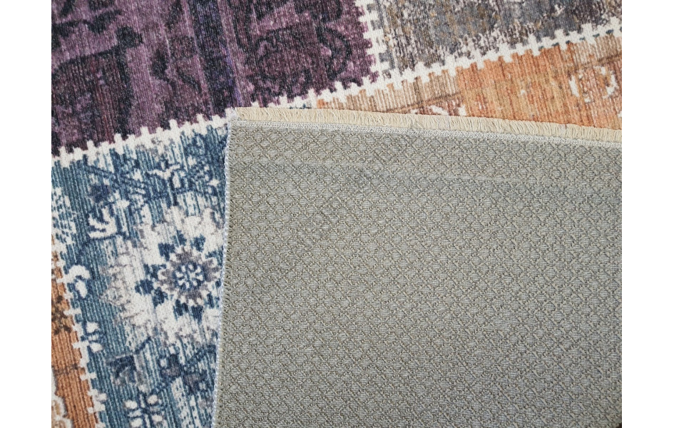 Безворсовый ковер лофт дизайн BANCO P1012 MULTI-MULTI