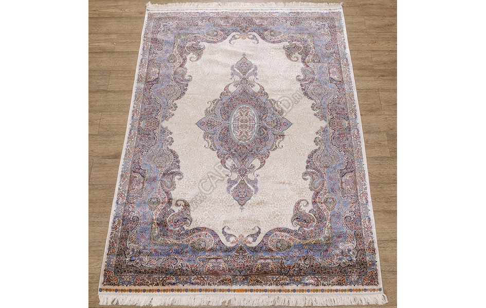 Ковер ДИЗАЙН 2018A ЦВЕТ CREAM / BLUE