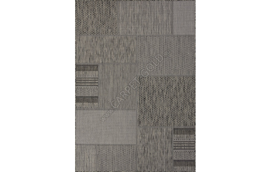 Ковер S139 - BLACK-GRAY - Прямоугольник - коллекция KAIR